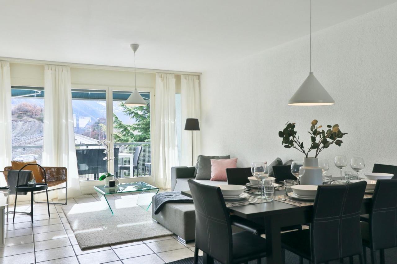 Large Modern Apartment In A Residential Area In Sierre Luaran gambar